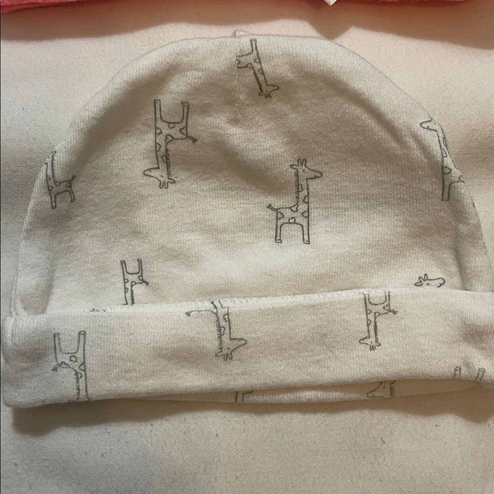 Pink and White Kids Hats and Underwear/panties